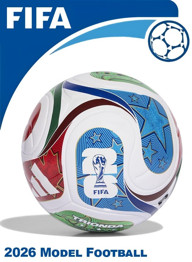 فيفا كرة قدم موديل كأس العالم 2026 مقاس 5 | كرة تدريب لكرة القدم للاستخدام الداخلي والخارجي | متينة بسطح محكم، مثالية للتدريب والمباريات - Image 1